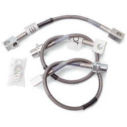 Russell Stainless Brake Lines - 1987-93 Mustang, 2 front, 1 rear line.