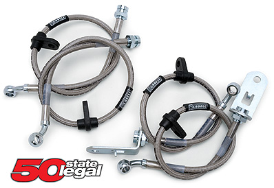 Russell Stainless Brake Lines, Front and Rear, 1999-04 Mustang GT no ABS