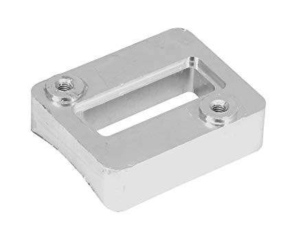 Mass Air MAF mounting flange, weld on aluminum. Slot style maf sensor