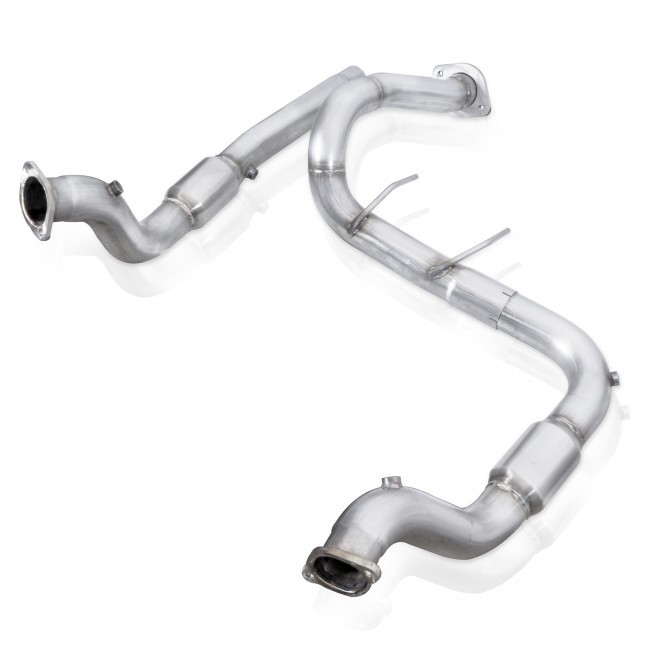 Stainless Works 3 in. Downpipe with high flow cats, 2017+ Raptor