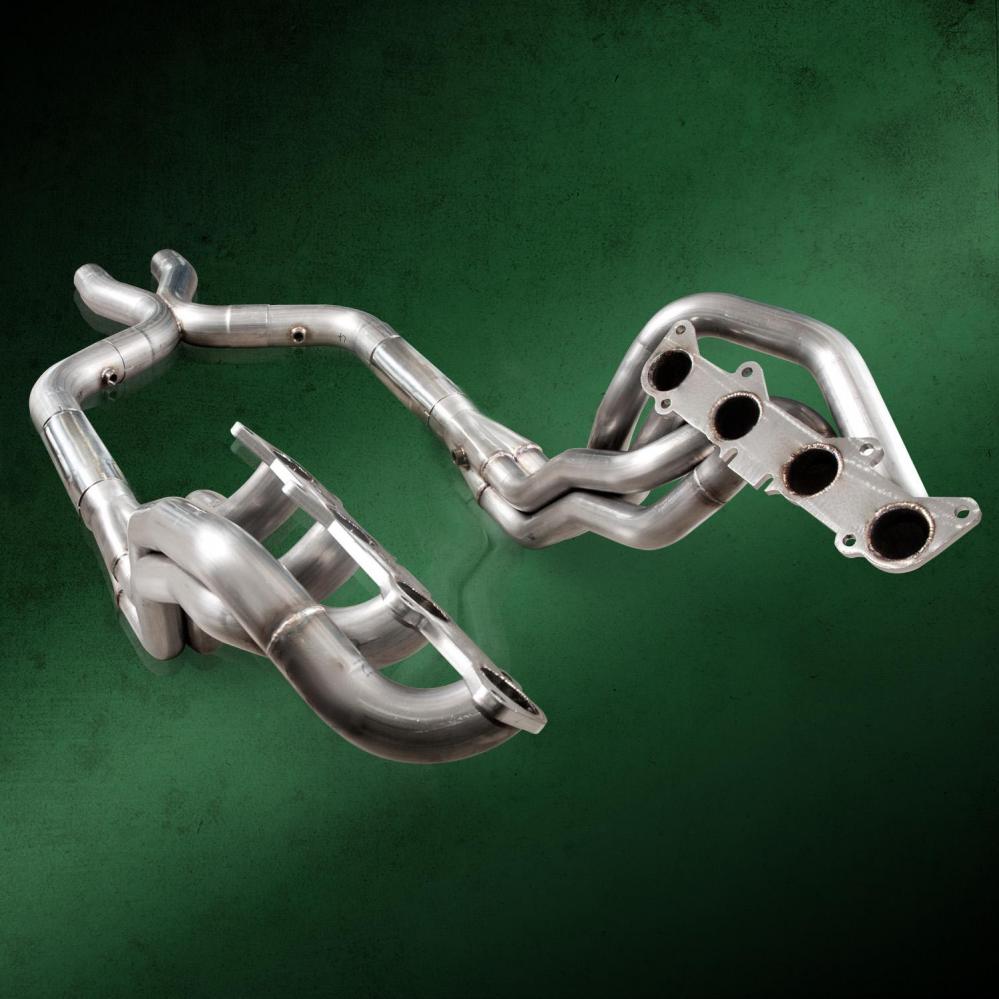 Stainless Works SP Ford Mustang GT 2011-14 Headers: 1-7/8 with Catted X-Pipe