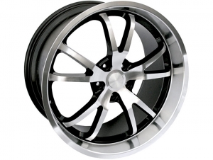 Steeda 20x9.5 Spyder Wheel, Machined face and lip, 2015+ Mustang