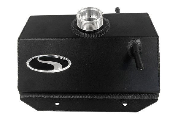 Steeda Coolant Tank, black, 2015-23 Mustang