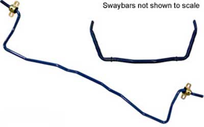 Steeda Swaybar kit, front and rear, 2005-10 Mustang, GT500