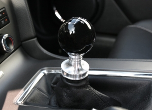 Steeda Cue ball shift knob, black, 2011-2014 Mustang