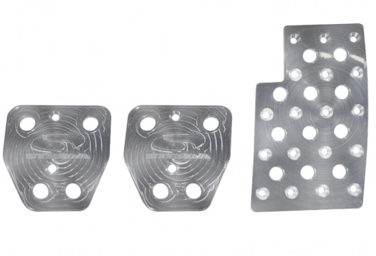 Steeda Heel / Toe pedal kit, billet aluminum, 2015+ Mustang