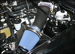 Steeda Cold air intake, black plastic, 2007 - 2009 GT500