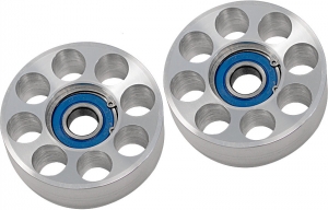 Steeda Billet Idler pulley kit, 2pce, 2005-10 Mustang