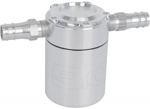 Steeda Oil Separator, Billet with 5.0 logo, 79-14 Mustang