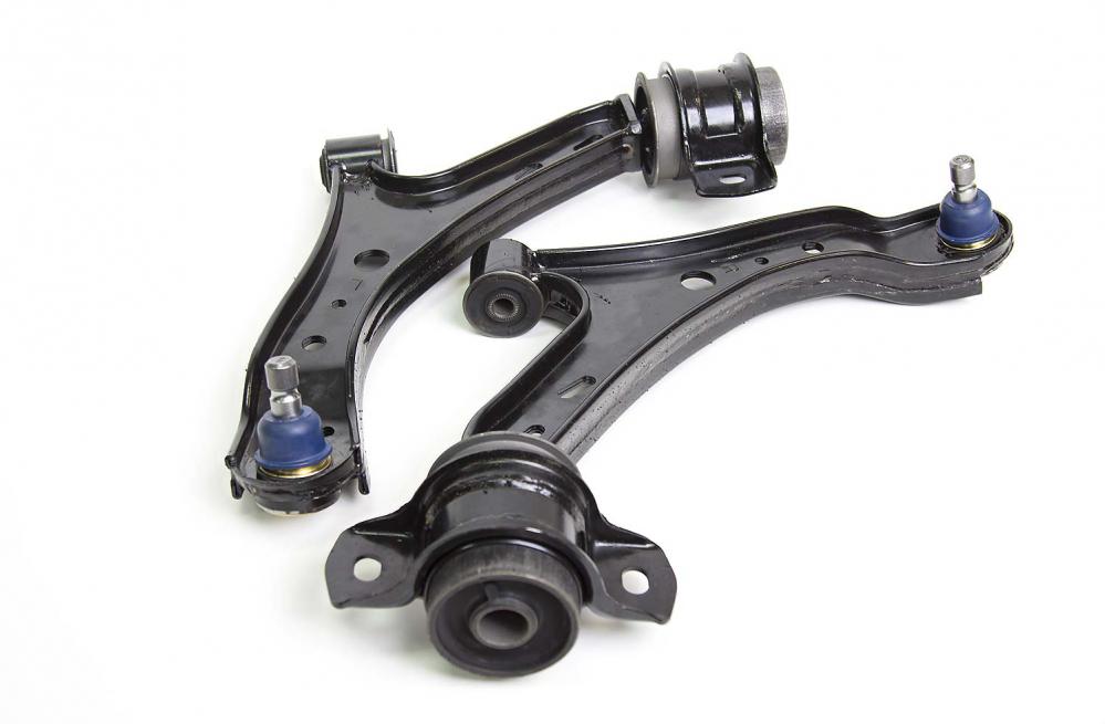Steeda Front lower control arms with X5 balljoints, 2005-2010 Mustang