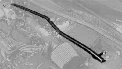Steeda Strut tower brace, Focus (chrome-moly) non SVT