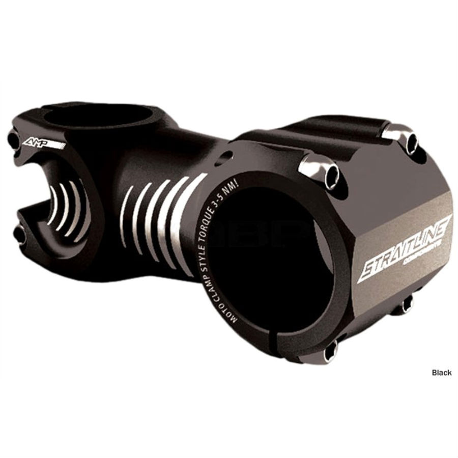 Straitline AMP Stem 70mm 0 Rise 31.8mm bar 155g Black
