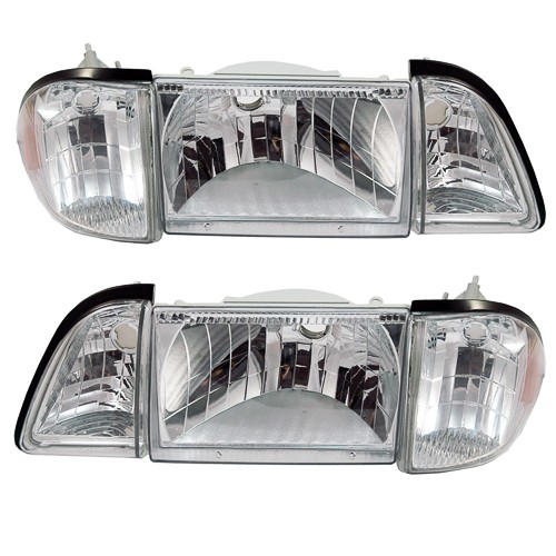 Ultra Clear Headlight kit, 6 lights, 1987-93 Mustang