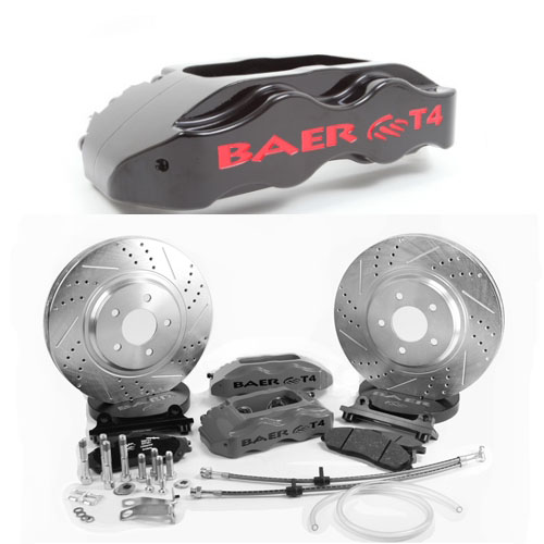 BAER TRACK-4 13 Black, front, 78-88 GM G-Body, 82-95 S10