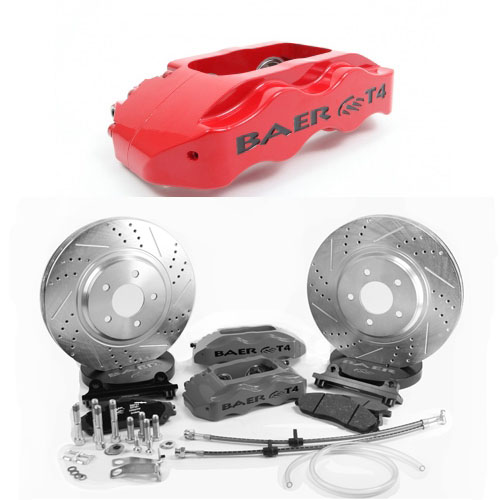 BAER TRACK-4 13 Red, front, 78-88 GM G-Body, 82-95 S10