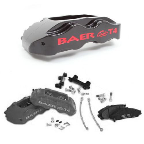 BAER TRACK-4 UPGRADE Black, front, 94+ 13 Cobra brakes and Track 12mm