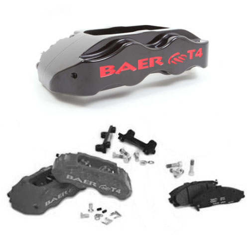 BAER TRACK-4 UPGRADE Black, front, 94+ 13 Cobra brakes and Track 12mm