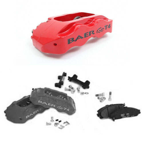 BAER TRACK-4 UPGRADE Red, front, TRACK w-14-mm brackets