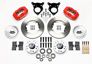 Wilwood Brake kit front, Dynalite Pro 4P 11 , red, 1979-93 Mustang 5x4.5