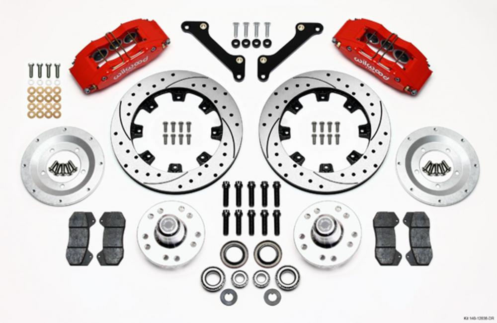Wilwood Dynapro 6 piston front brake kit, F100 with QA1 crossmember