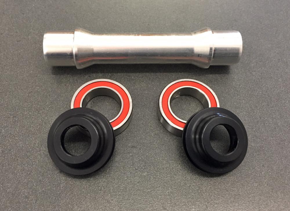 WMS 12mm Axle Conversion kit, DT Swiss 240s front QR hub, 6 bolt disc