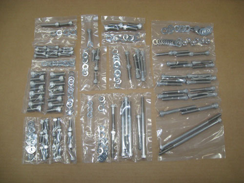 WMS 224 Pc Allen Stainless Steel Bolt Kit, 1986-93 Mustang SBF