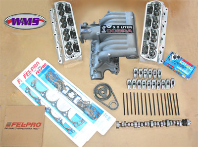 WMS Top End Kit, Edelbrock E-Street, 5.0 Mustang