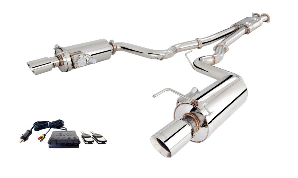 Xforce 3 Cat-Back Exhaust System, Round Varex Mufflers, 2015-2017 Mustang GT