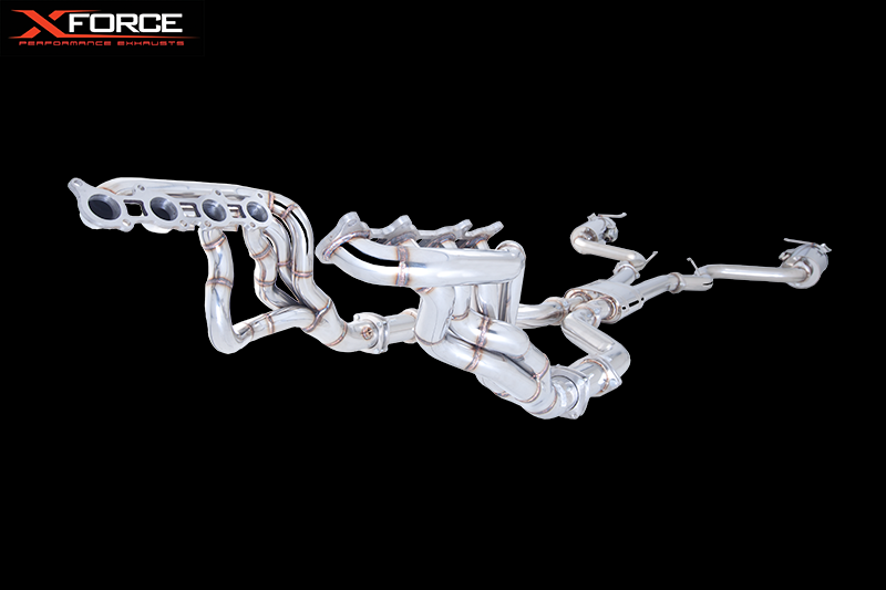 Xforce Engine-Back System - Headers, Cats and 3 Varex Exhaust, 2015-17 Mustang GT