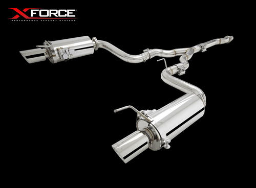Xforce 3 Cat-Back Exhaust System With Varex Mufflers, 2015+ Mustang Ecoboost