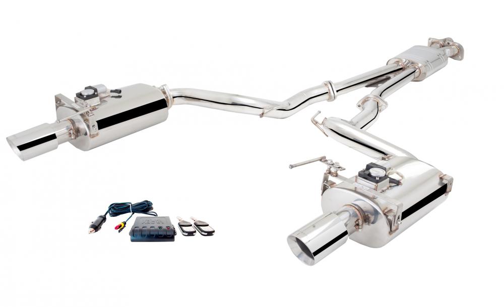 Xforce 2.5 Cat-Back Exhaust, Oval Varex Mufflers, 2015-2017 Mustang GT