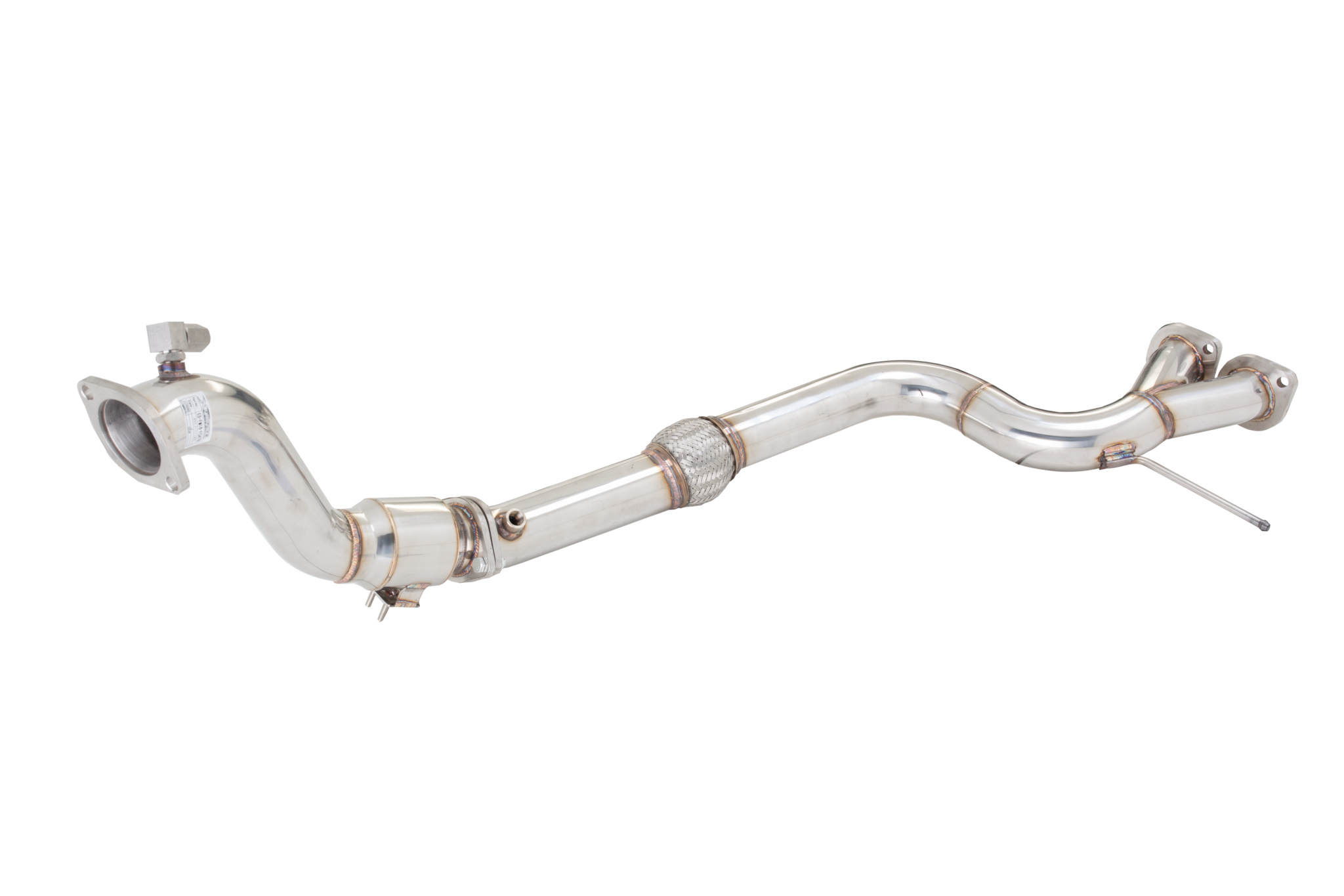Xforce 3 Down Pipe With High Flow Metallic Cat, 2015-17 Mustang Ecoboost